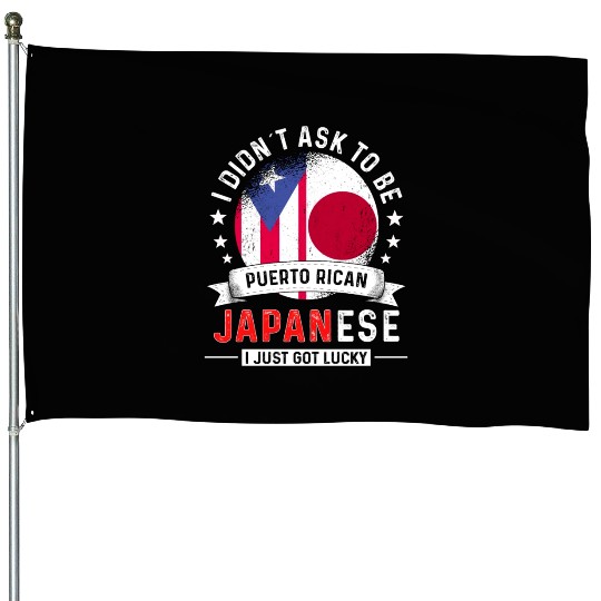 Puerto Rico Flag Japan Grown Got Lucky House Flags
