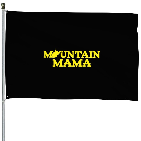Mountain Mama Wv Blue And Gold House Flags