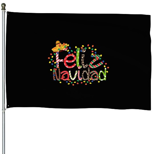 Feliz Navidad Song Christmas Merry Christmas House Flags