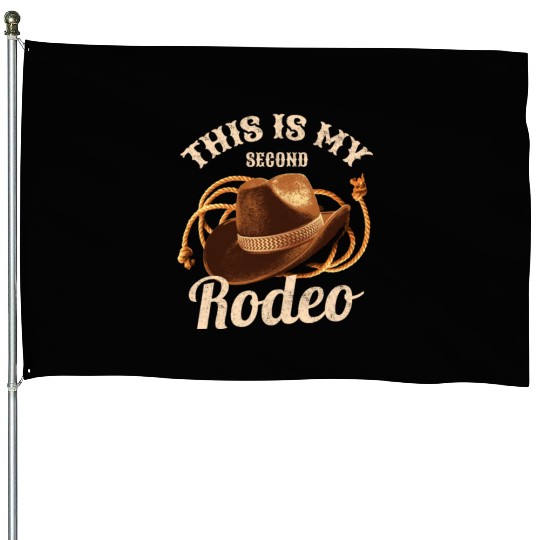 Rodeo Bull Riding Livestock Show Farmer Cattle House Flags