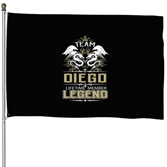 Diego Name House Flags - Diego Dragon Lifetime Member