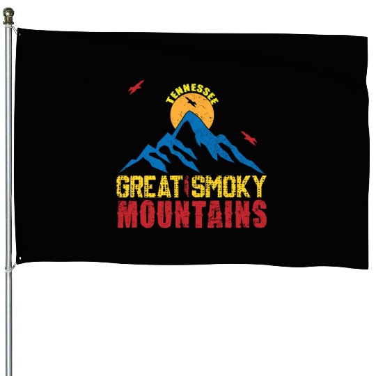 Great Smoky Mountains Tennessee Mountain Hiking House Flags