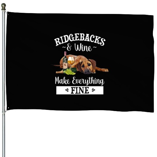 Rhodesian Ridgeback House Flags