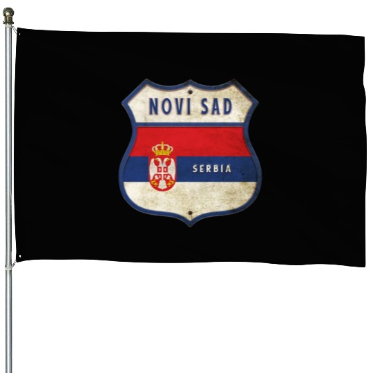 Novi Sad Serbia coat of arms flag design House Flags