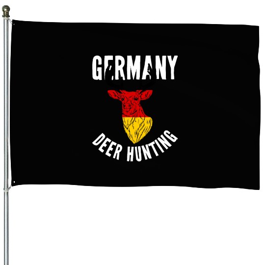 Germany Deer Hunting Buck Stag German Hunter House Flags