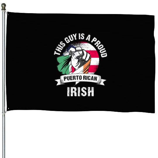 Puerto Rico Flag Ireland Grown Men Boys Guy House Flags