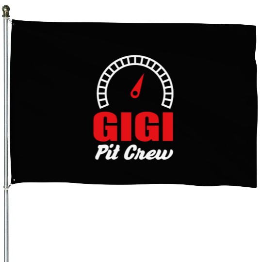 Gigi Racing Car Bday Party Family Matching Pit Cre House Flags