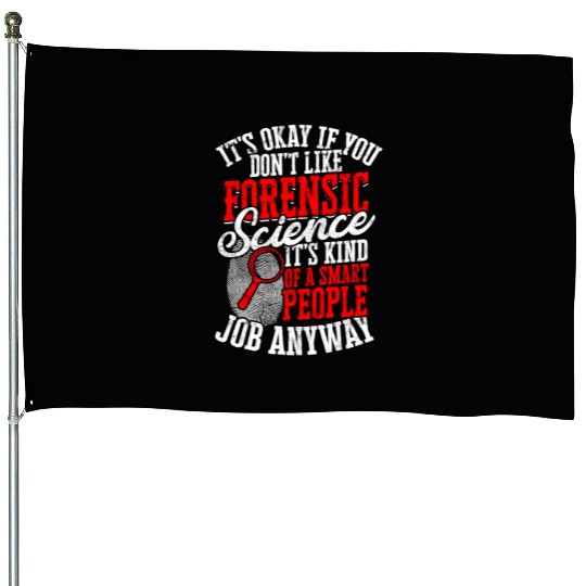 forensic science detective true crime investigator House Flags