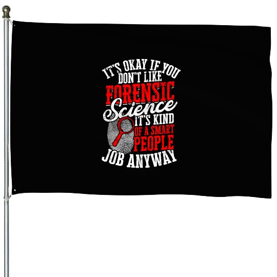 forensic science detective true crime investigator House Flags