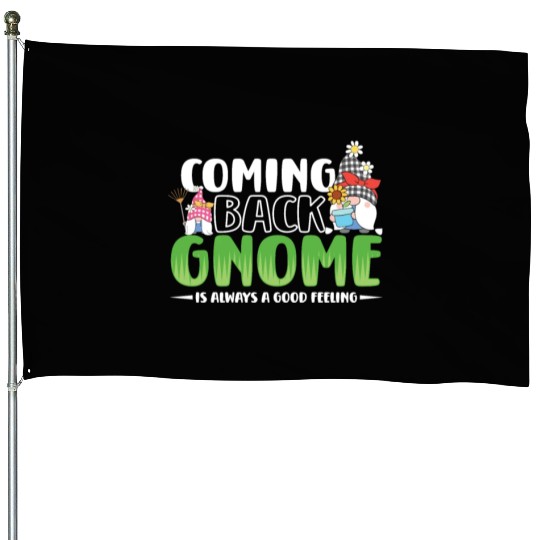 Garden Gnomes Gnome Lover Funny Gnome Gardening House Flags