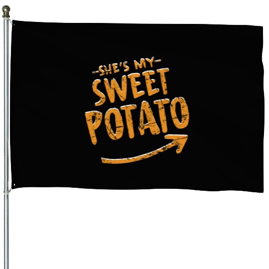 She Is My Sweet Potato House Flags