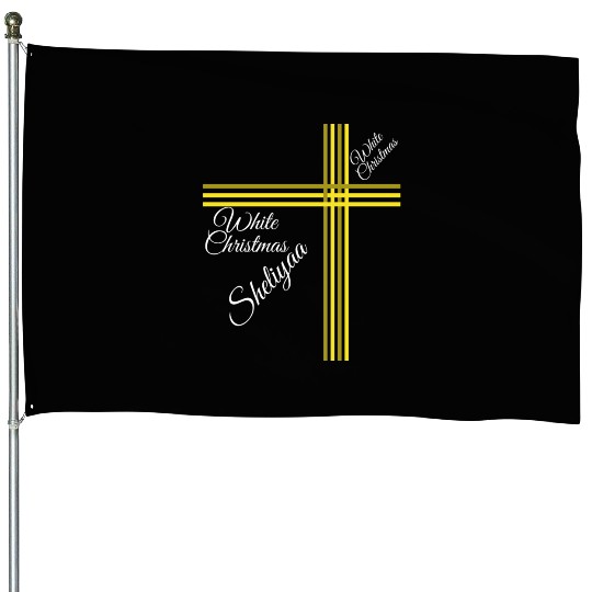 White Christmas Sheliyaa House Flags