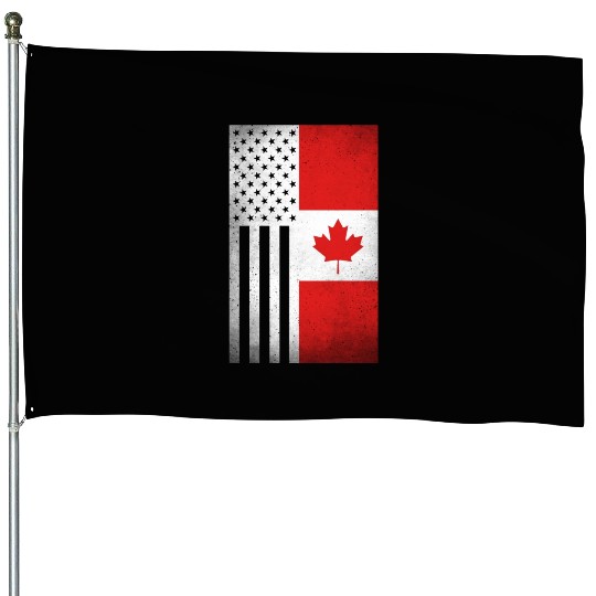 Canada Design for proud Canadian Americans House Flags