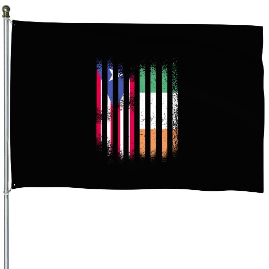 Puerto Rico Flag Ireland Grown Flags Stripes House Flags