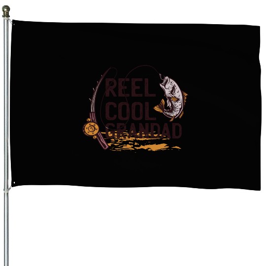 Reel cool Grandad Reel cool Grandad inspiration st House Flags