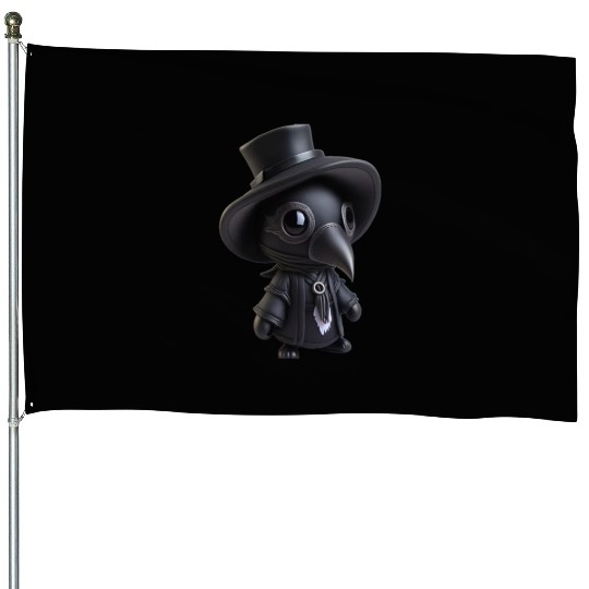 Plague Doctor Killer House Flags