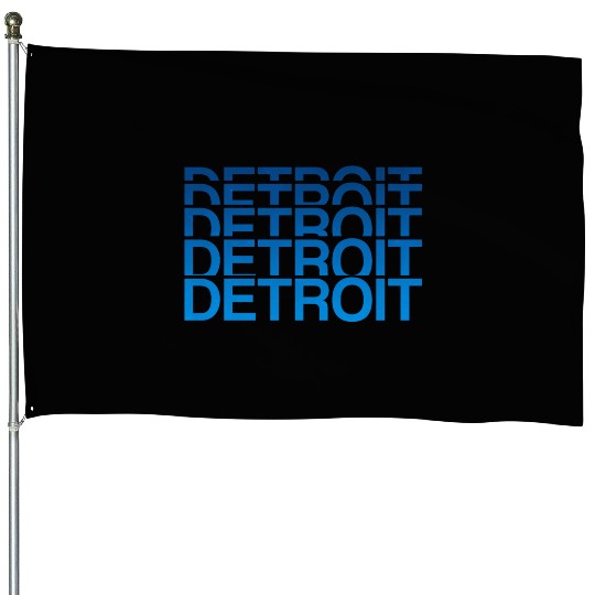 Detroit Michigan House Flags
