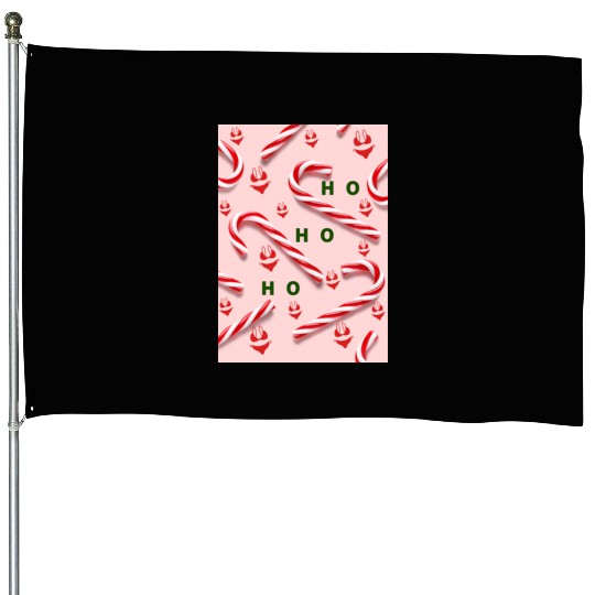 Funny Christmas Candy Canes House Flags