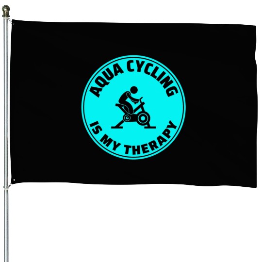 Aqua Cycling Swimming Pool Fitness Training House Flags