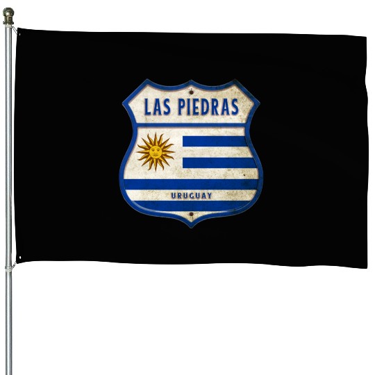 Las Piedras Uruguay Vintage Design House Flags