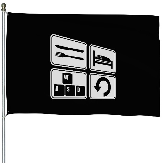 computer gaming daily repeat House Flags