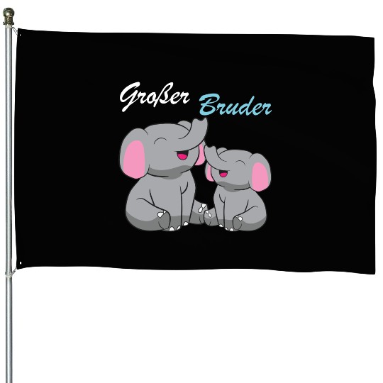 Elephant - Großer Bruder House Flags