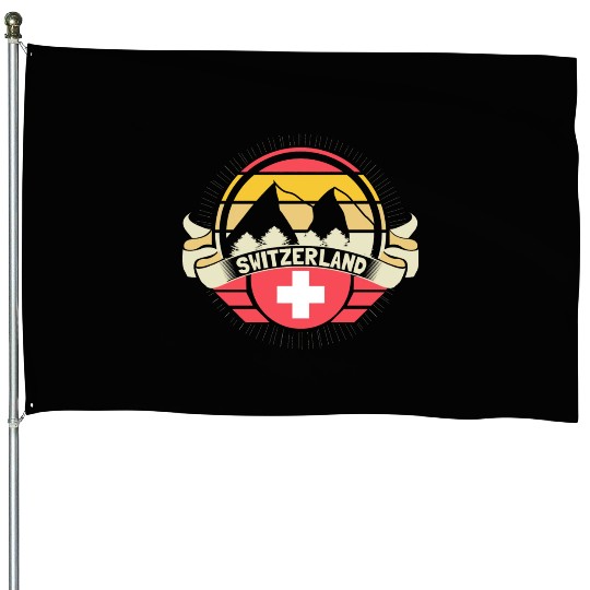 Switzerland Matterhorn Origin Gift Idea House Flags
