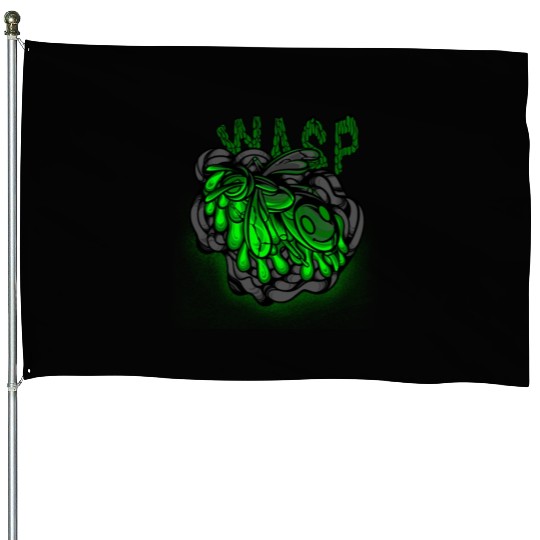 Iron Toxic Neon Wasp Design House Flags