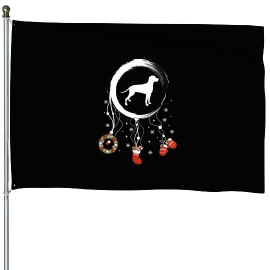 dog dreamcatcher Christmas Weimaraner House Flags