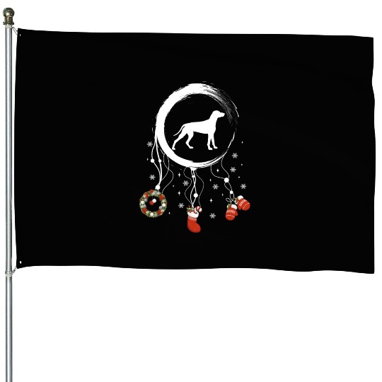 dog dreamcatcher Christmas Weimaraner House Flags