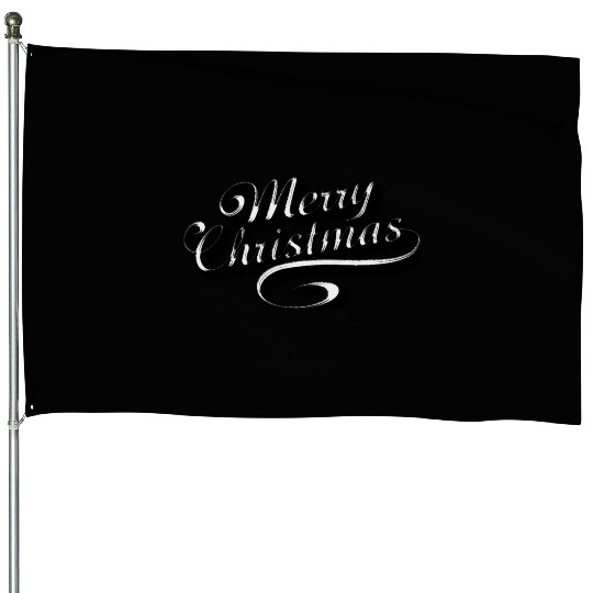 Merry Chrismas House Flags
