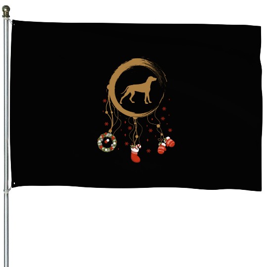 dog dreamcatcher Christmas Weimaraner House Flags