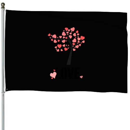 Valentine's Love Tree! House Flags