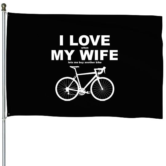 I LOVE MY WIFE Essential House Flags