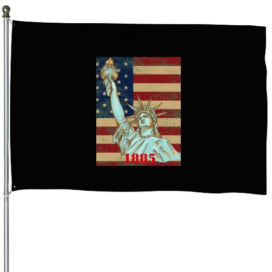 LOVE-Statue of Liberty House Flags