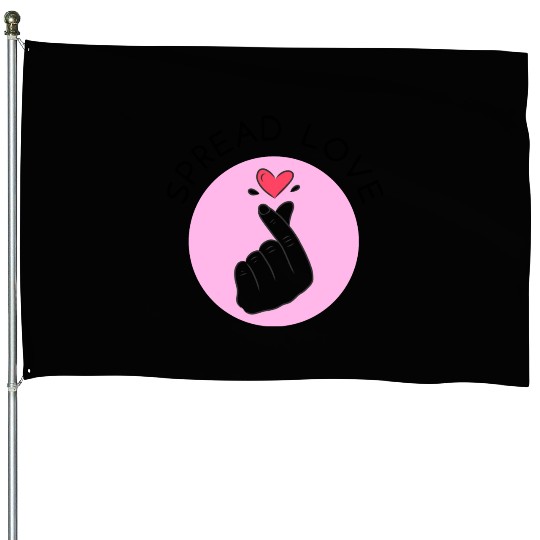 Korean heart symbol - Spread Love Intention Series House Flags