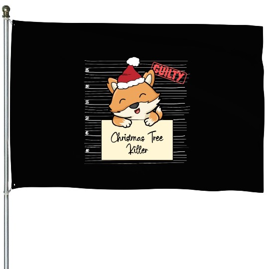 Fox christmas funny prison House Flags