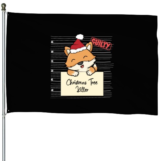 Fox christmas funny prison House Flags