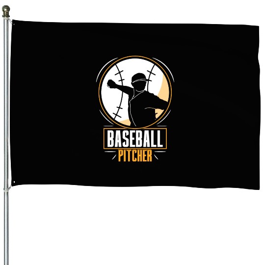 Baseball Pitcher Hobby Player Sayings House Flags