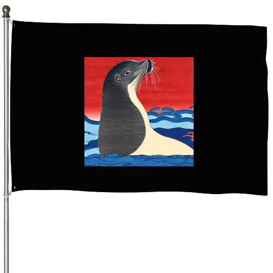 Ukiyo-e Seal, Japanese Print House Flags