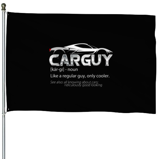 Car Guy Sport Car Lover Funny Car Mechanic House Flags