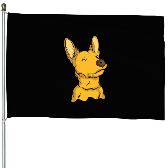 Pharaoh Cute Puppy Dog Owners Pet Lover Gift Ideas House Flags