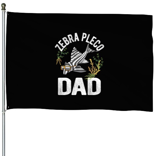 Zebra Pleco Dad Hypancistrus Catfish Fishkeeper House Flags