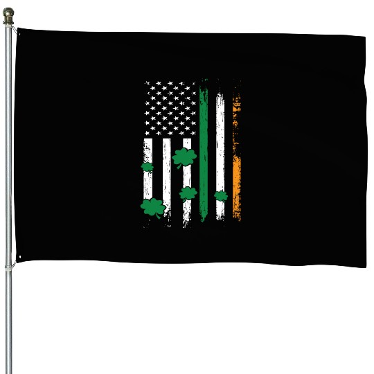 Irish American Flag St. Patrick's Day Gift House Flags