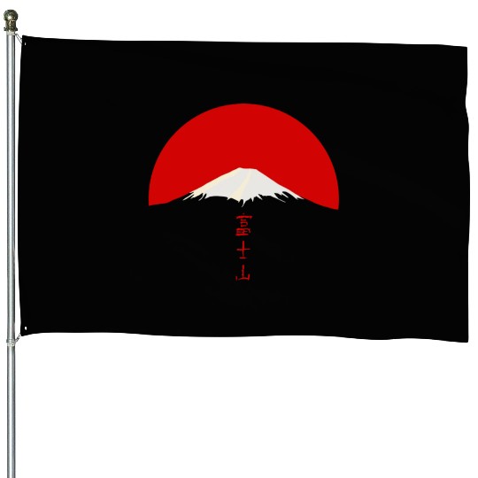 Rising sun over Fujiyama House Flags