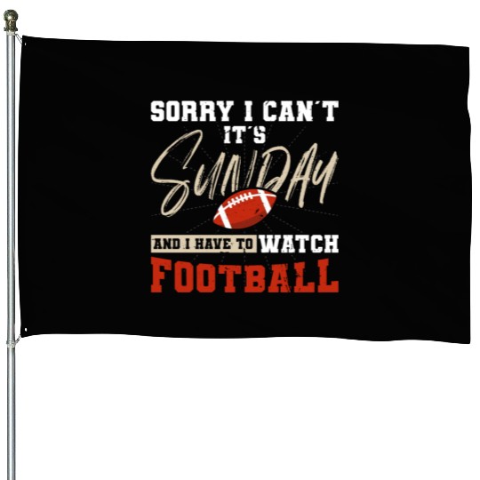 American Football Sunday Football Player Sport Fan House Flags