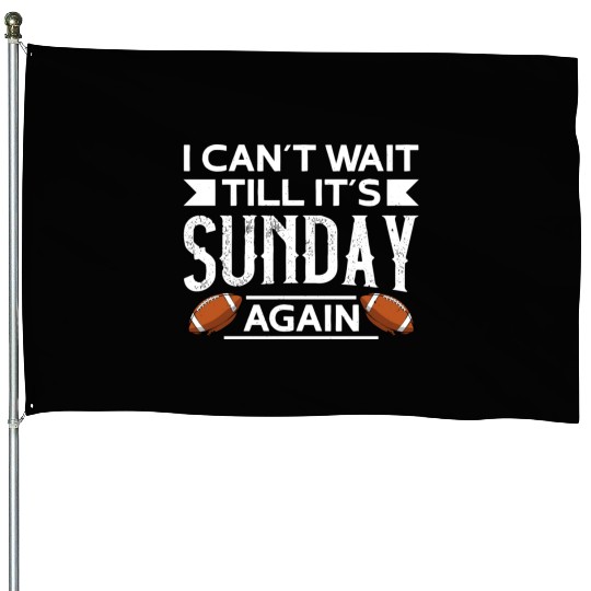 American Football Sunday Football Player Sport Fan House Flags