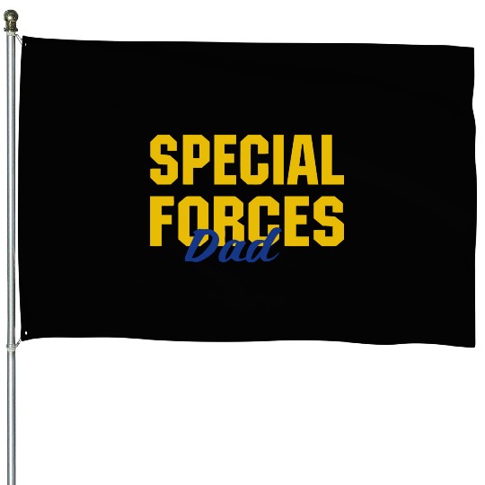 Special Forces Dad House Flags