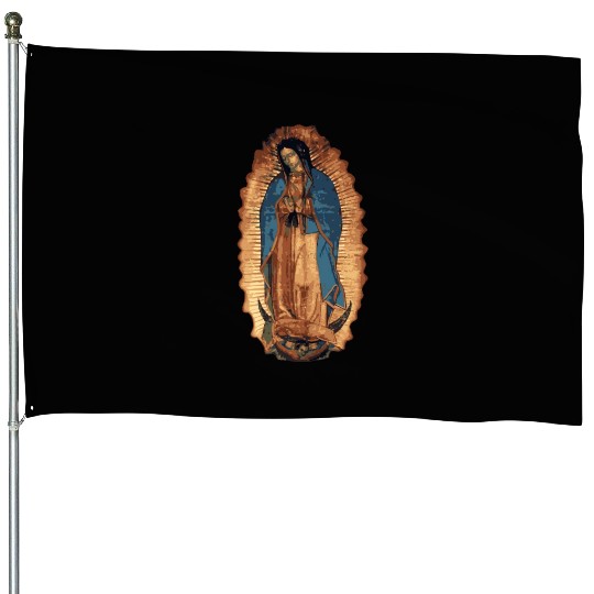 Our Lady Of Guadalupe Catholic Mary Image House Flags