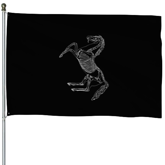 Unique Elegant Cool Horse Power House Flags